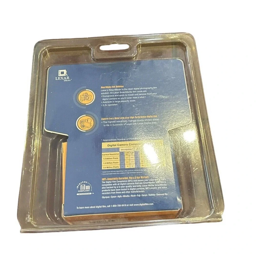 Lexar 8MB Digital Film Smart Media NOS New Sealed NIP For Digital Camera